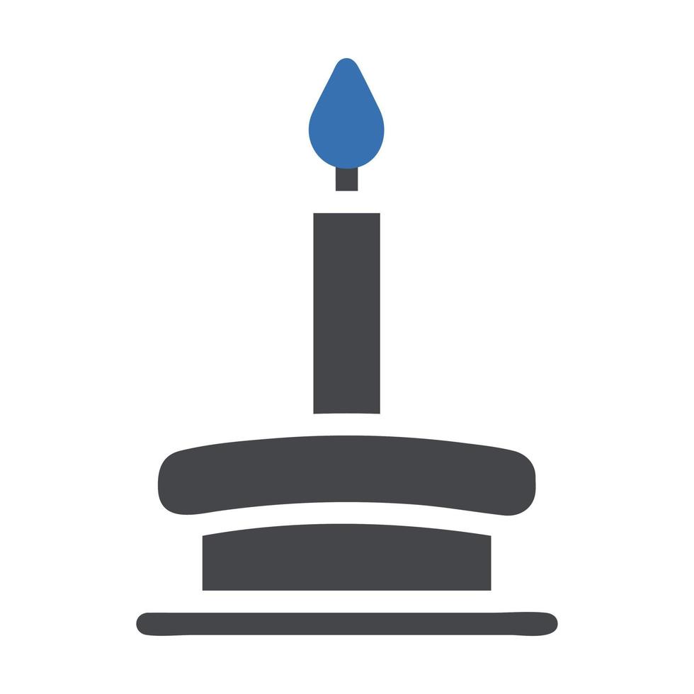 candle icon solid grey blue style ramadan illustration vector element and symbol perfect.