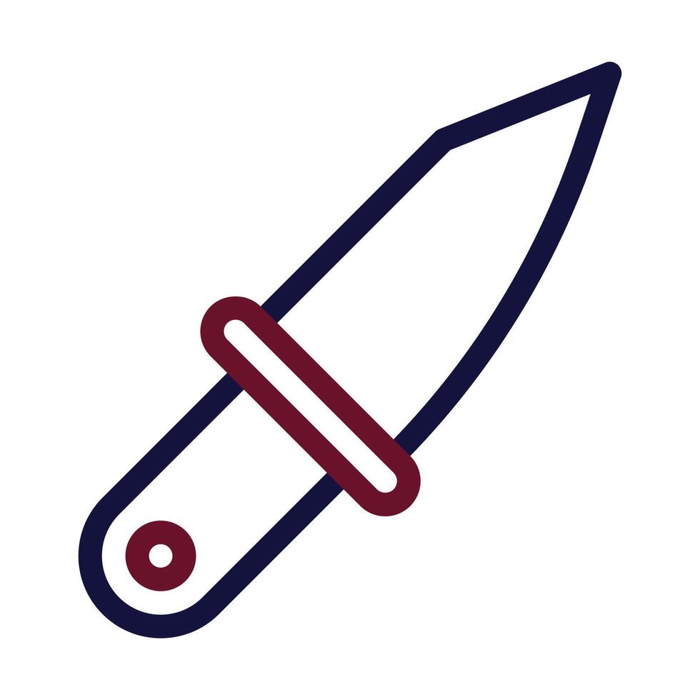 knife icon duocolor style maroon navy colour military illustration vector army element and symbol perfect.