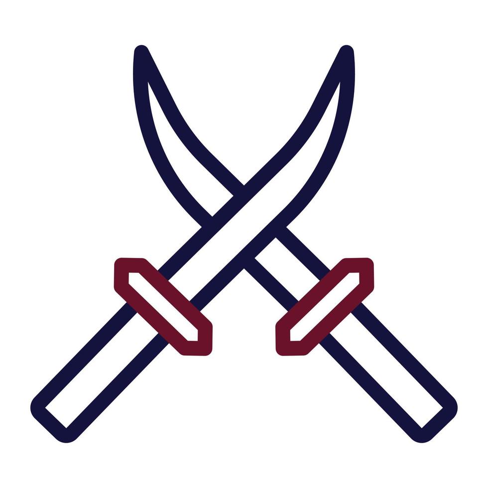 sword icon duocolor style maroon navy colour military illustration vector army element and symbol perfect.