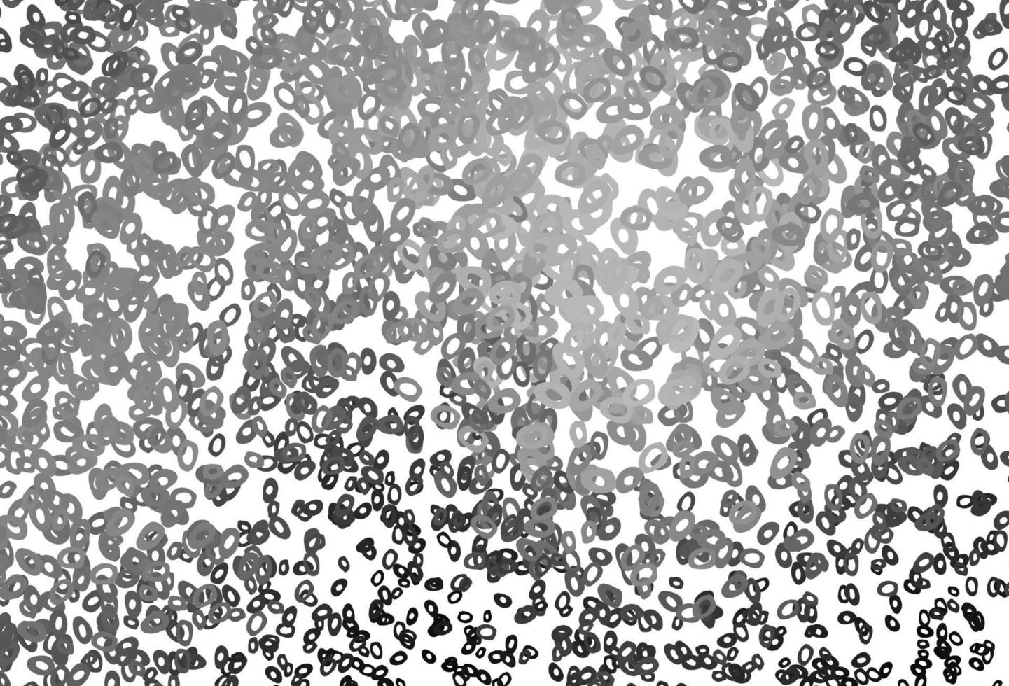 Light Silver, Gray vector background with bubbles.