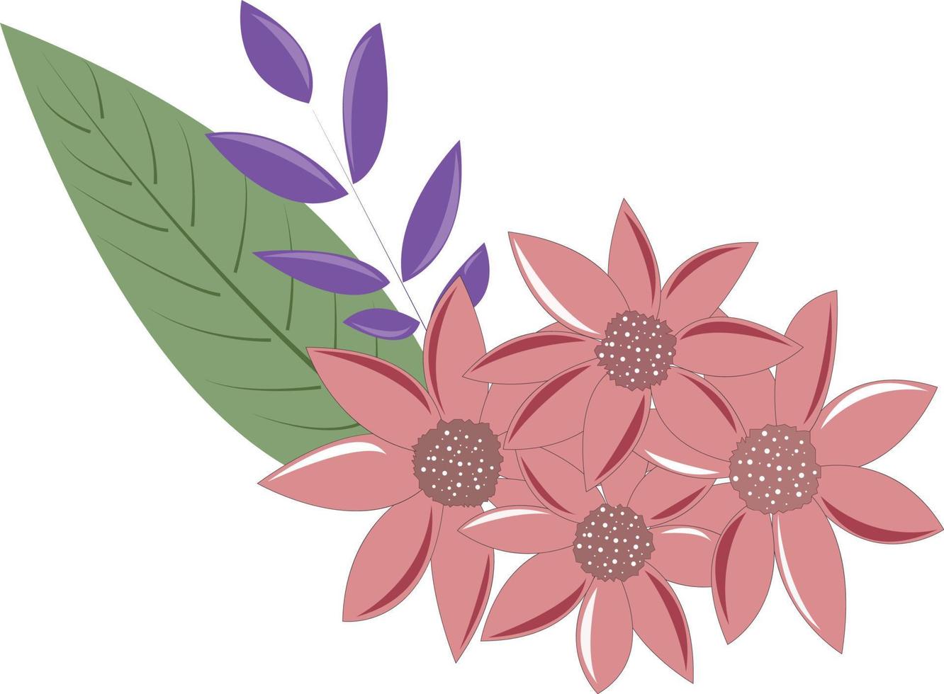 Vector flower design.