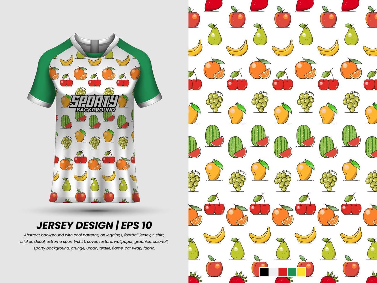 Apllication pattern to jersey, ready to print, sublimation design vector