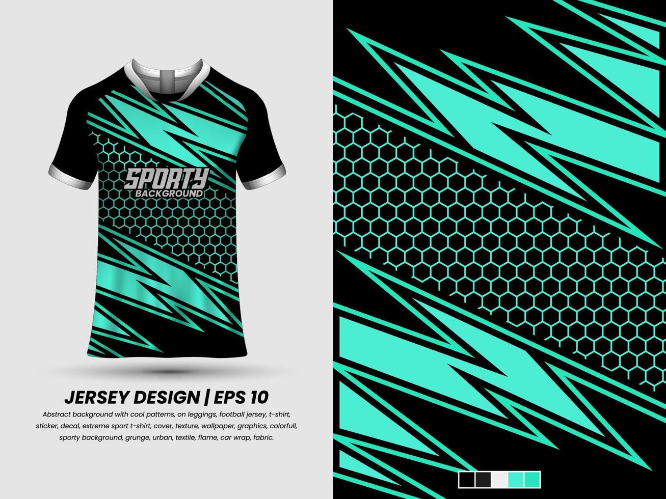 Apllication pattern to jersey, ready to print, sublimation design vector