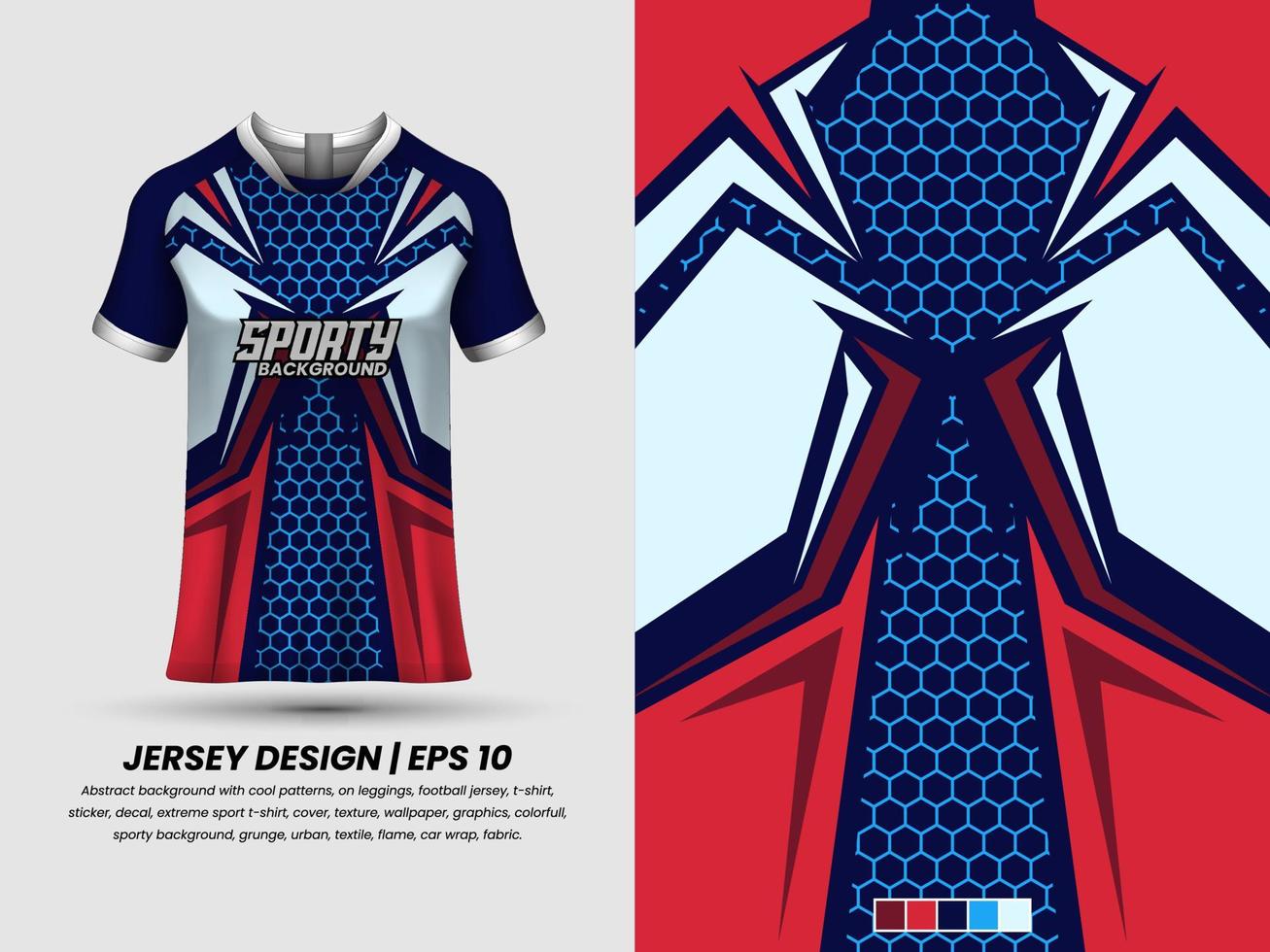 Apllication pattern to jersey, ready to print, sublimation design vector