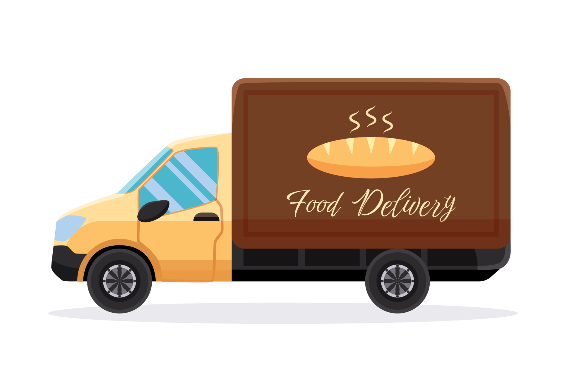 food delivery truck. delivery vehicle 21837453 PNG