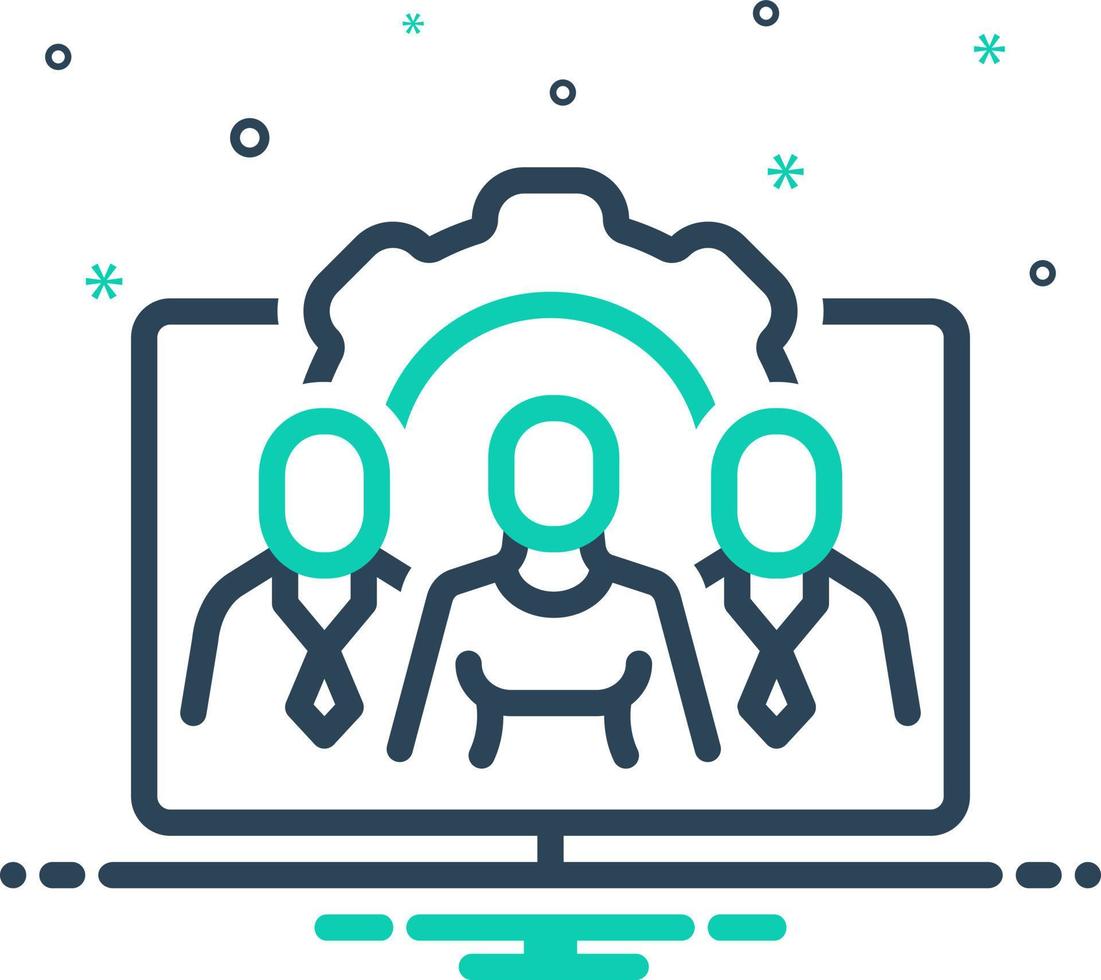 mix icon for contributors vector