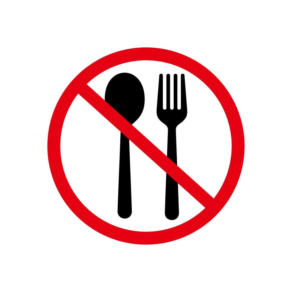 Do not eat sign vector