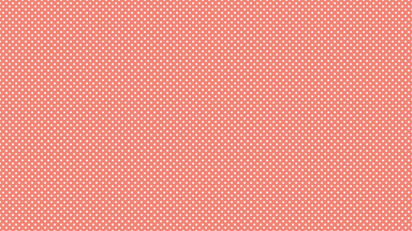 white color polka dots over salmon red background vector