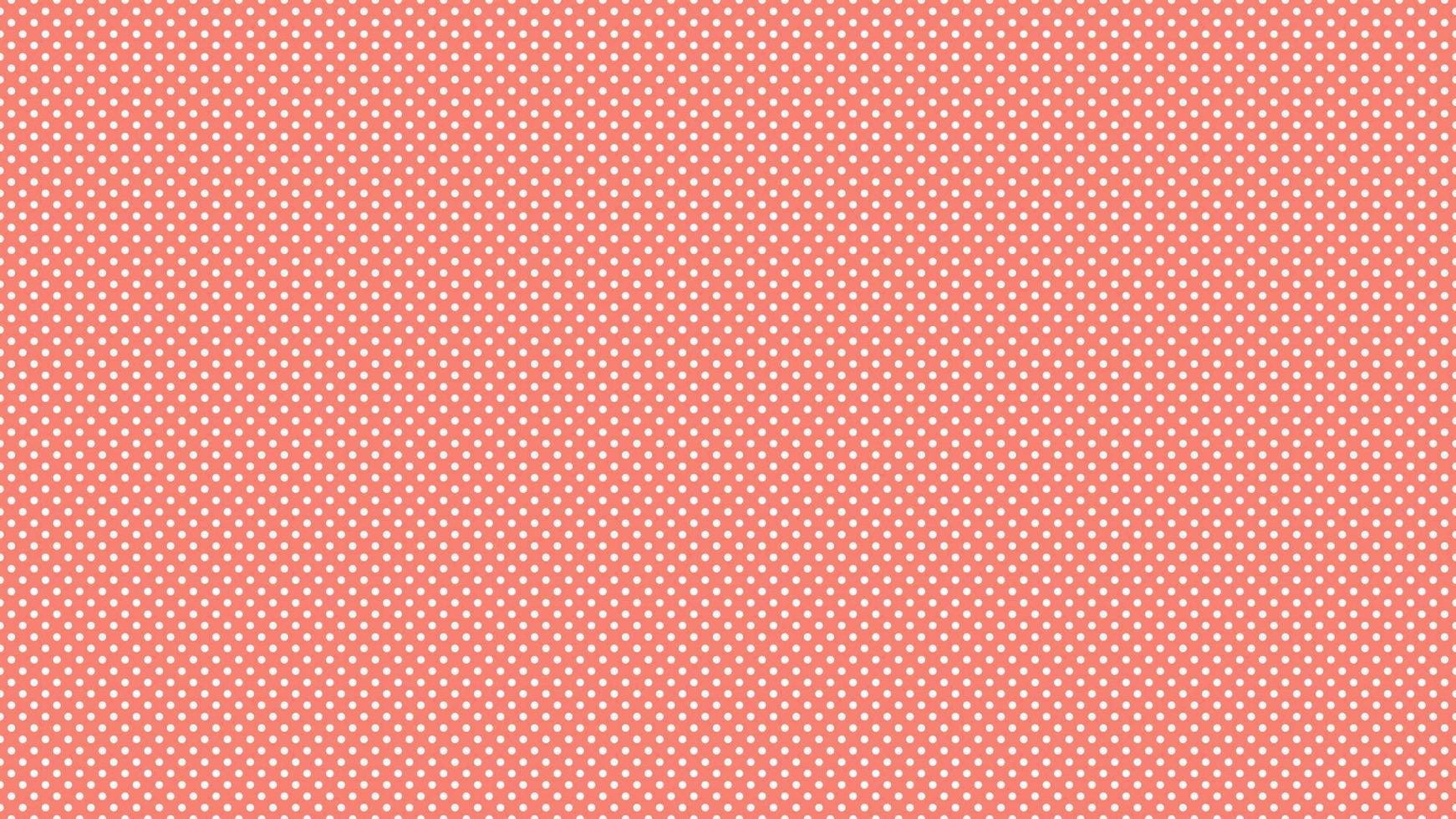 white color polka dots over salmon red background vector