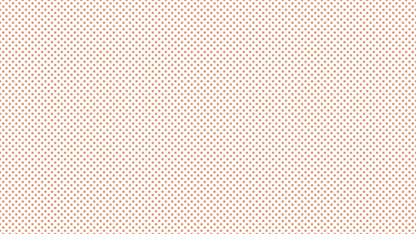 coral orange color polka dots background vector