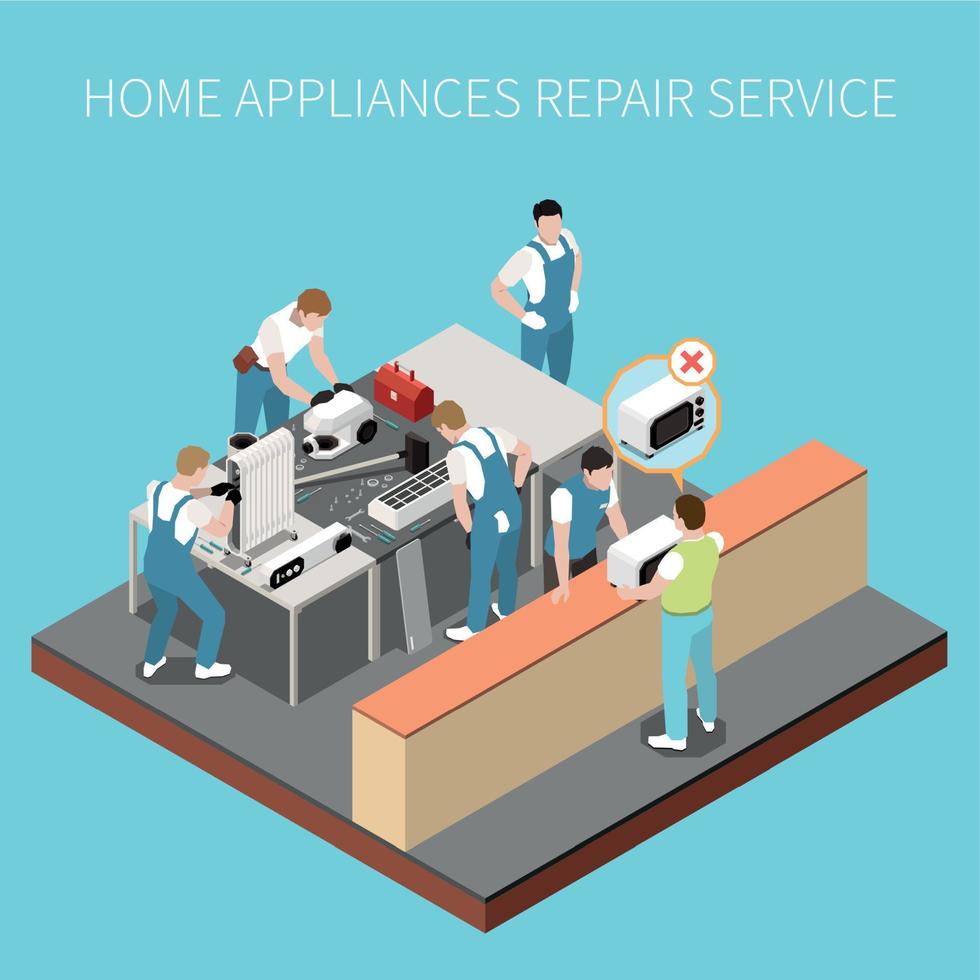 Home Appliance Repair Service vector