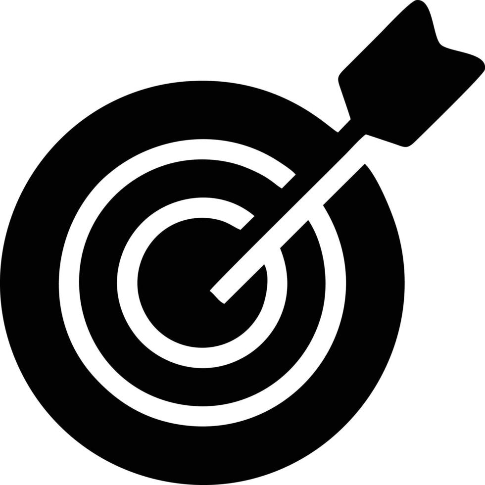 Target focus icon symbol design image, illustration of the success goal icon concept. EPS 10 vector