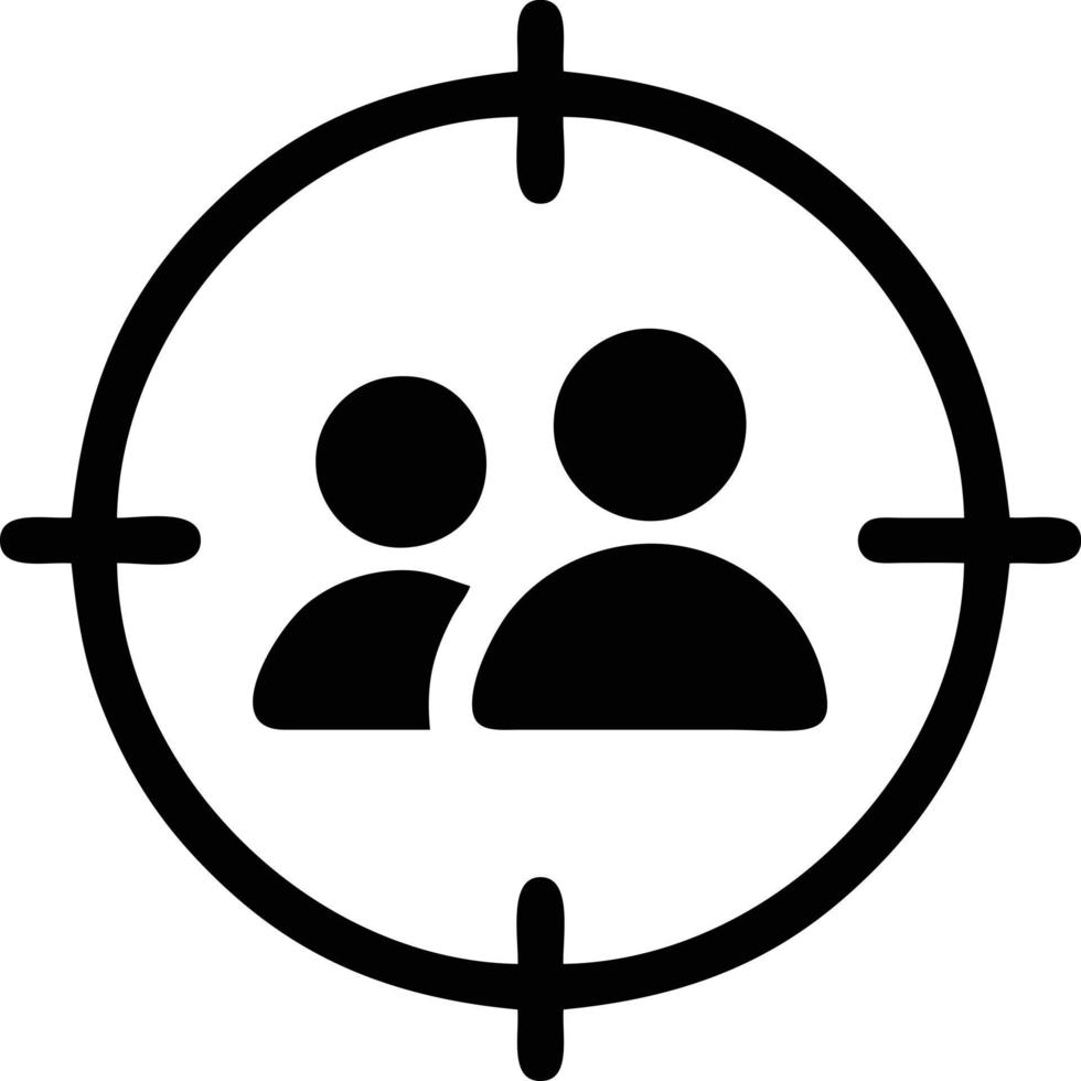 Target focus icon symbol design image, illustration of the success goal icon concept. EPS 10 vector