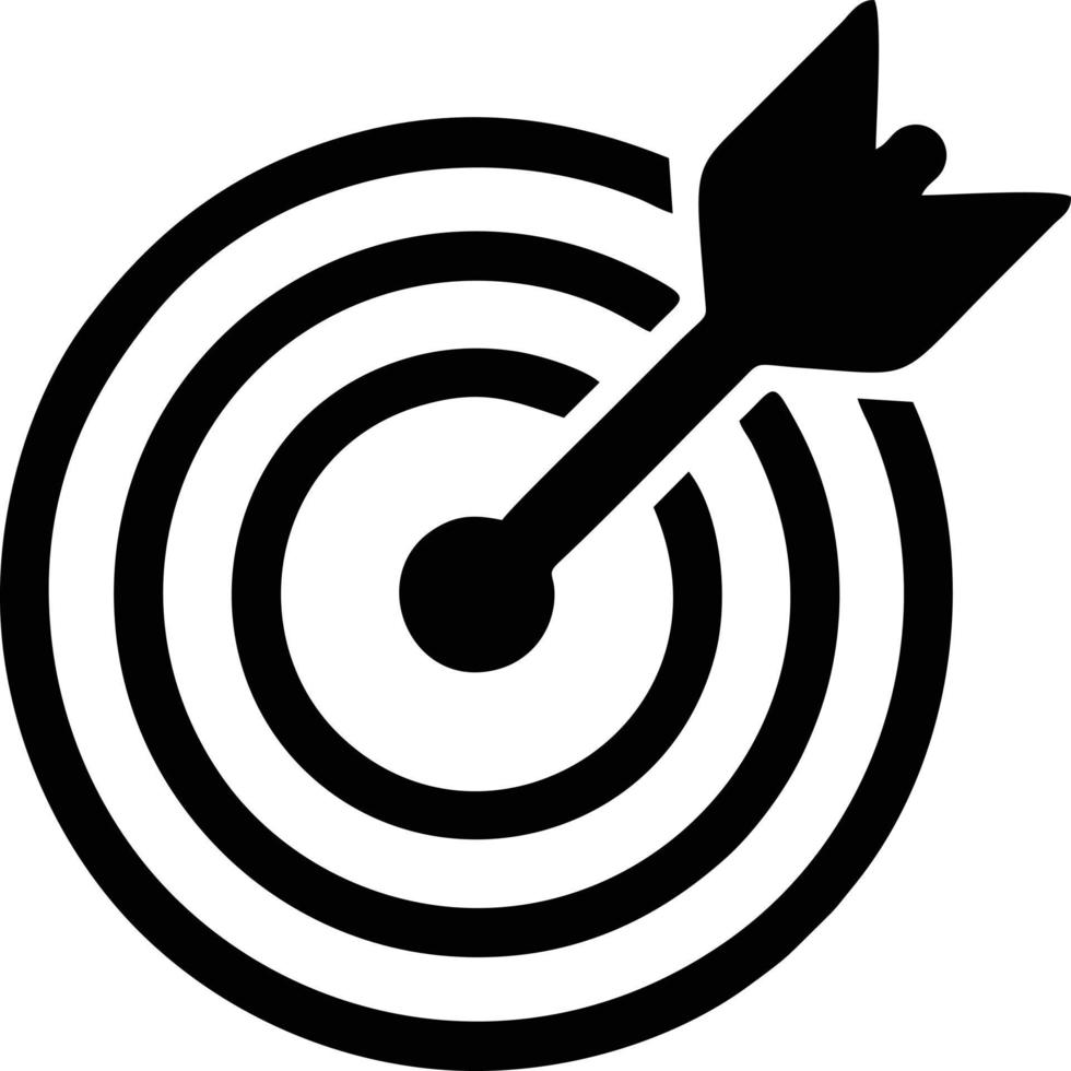 Target focus icon symbol design image, illustration of the success goal icon concept. EPS 10 vector