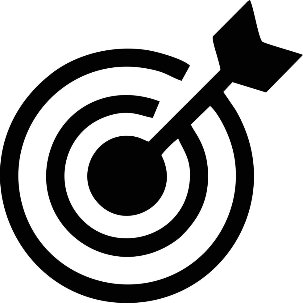 Target focus icon symbol design image, illustration of the success goal icon concept. EPS 10 vector