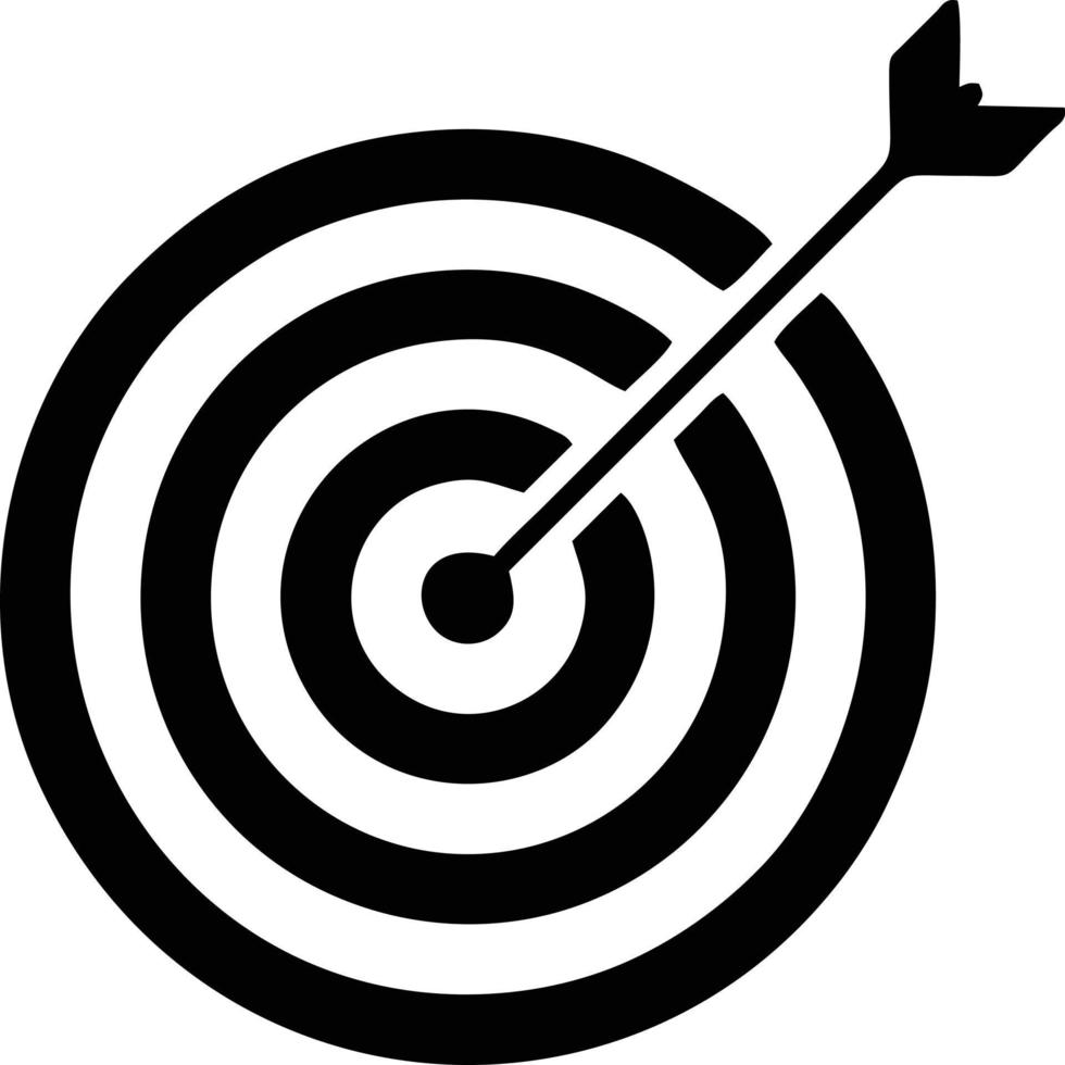 Target focus icon symbol design image, illustration of the success goal icon concept. EPS 10 vector