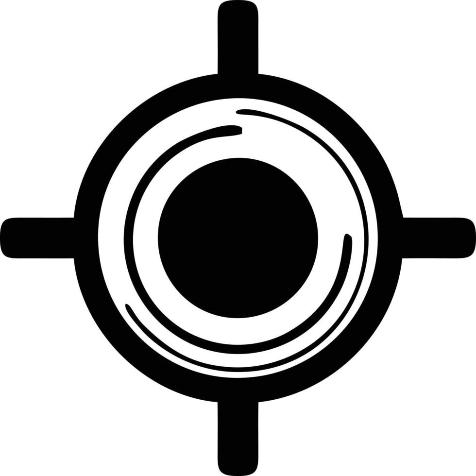 Target focus icon symbol design image, illustration of the success goal icon concept. EPS 10 vector