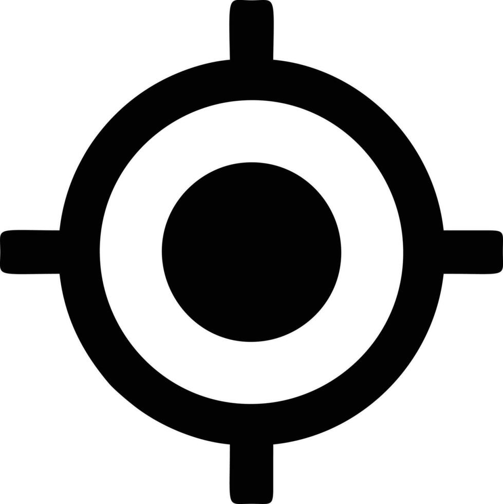 Target focus icon symbol design image, illustration of the success goal icon concept. EPS 10 vector