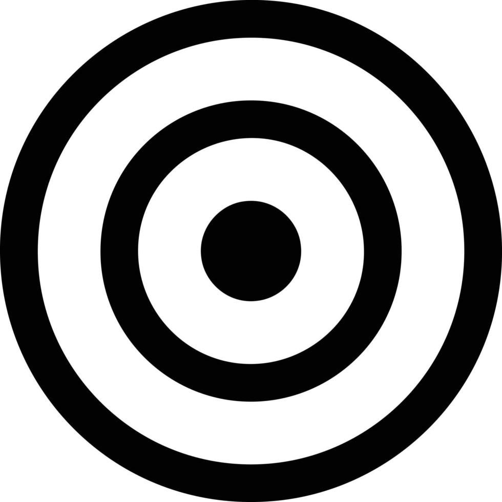 Target focus icon symbol design image, illustration of the success goal icon concept. EPS 10 vector