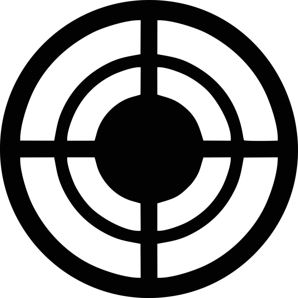 Target focus icon symbol design image, illustration of the success goal icon concept. EPS 10 vector