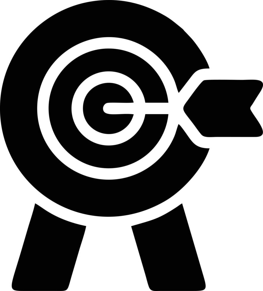 Target focus icon symbol design image, illustration of the success goal icon concept. EPS 10 vector