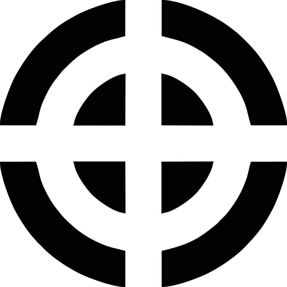 Target focus icon symbol design image, illustration of the success goal icon concept. EPS 10 vector