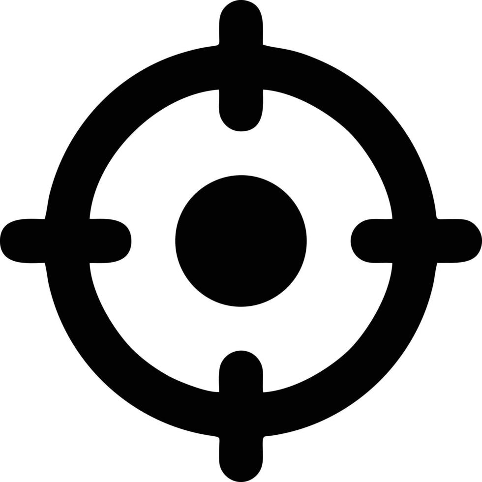 Target focus icon symbol design image, illustration of the success goal icon concept. EPS 10 vector