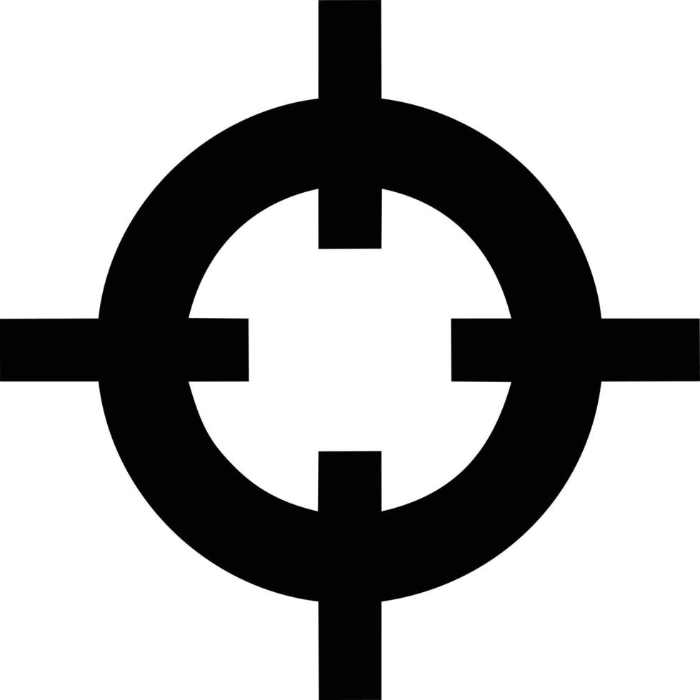 Target focus icon symbol design image, illustration of the success goal icon concept. EPS 10 vector