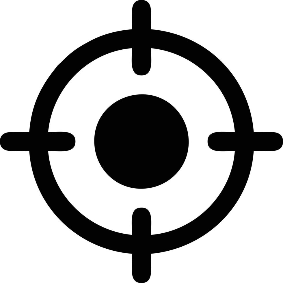 Target focus icon symbol design image, illustration of the success goal icon concept. EPS 10 vector