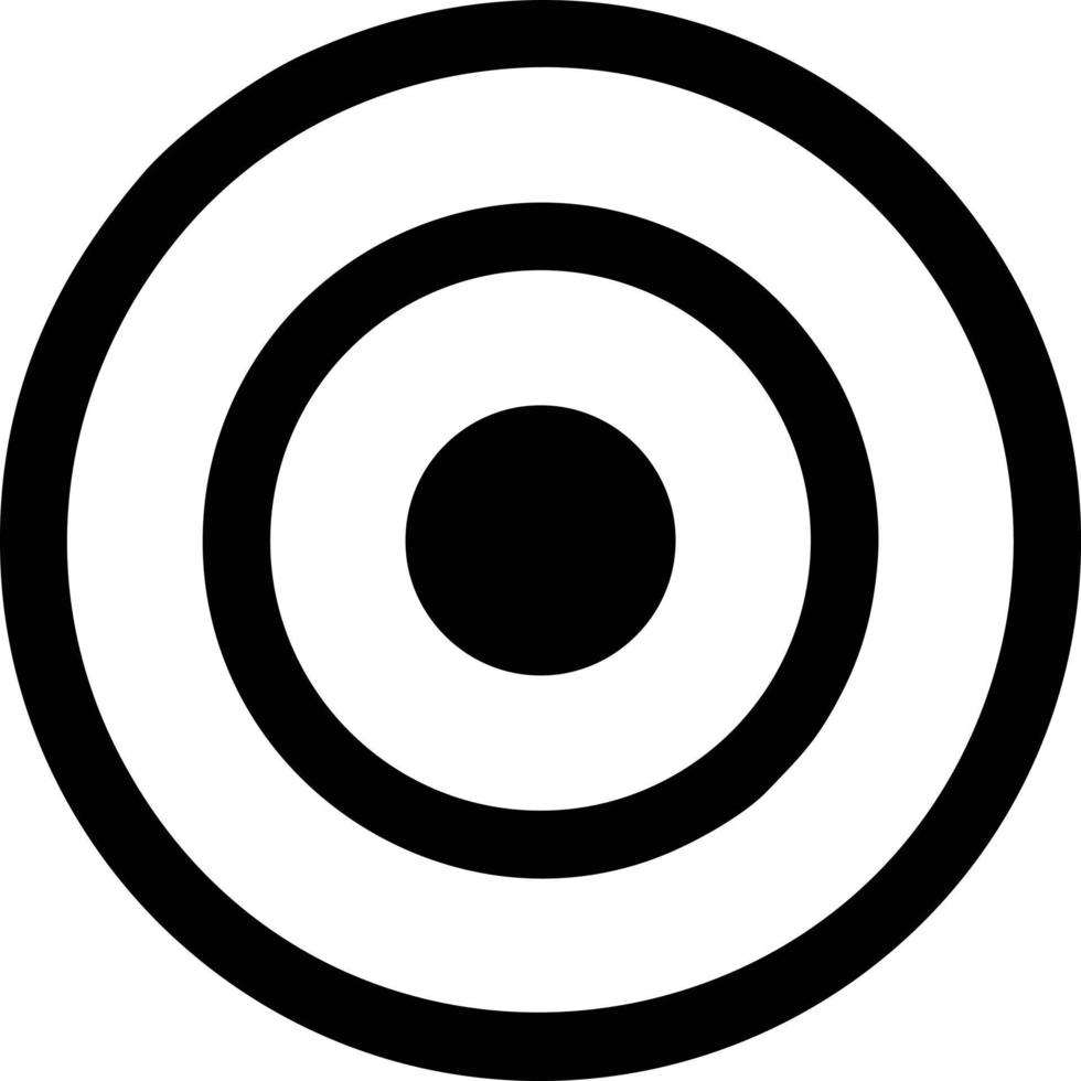 Target focus icon symbol design image, illustration of the success goal icon concept. EPS 10 vector