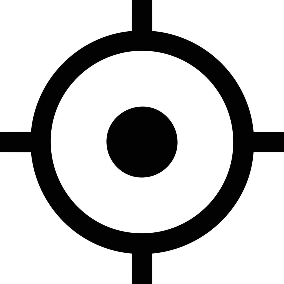 Target focus icon symbol design image, illustration of the success goal icon concept. EPS 10 vector