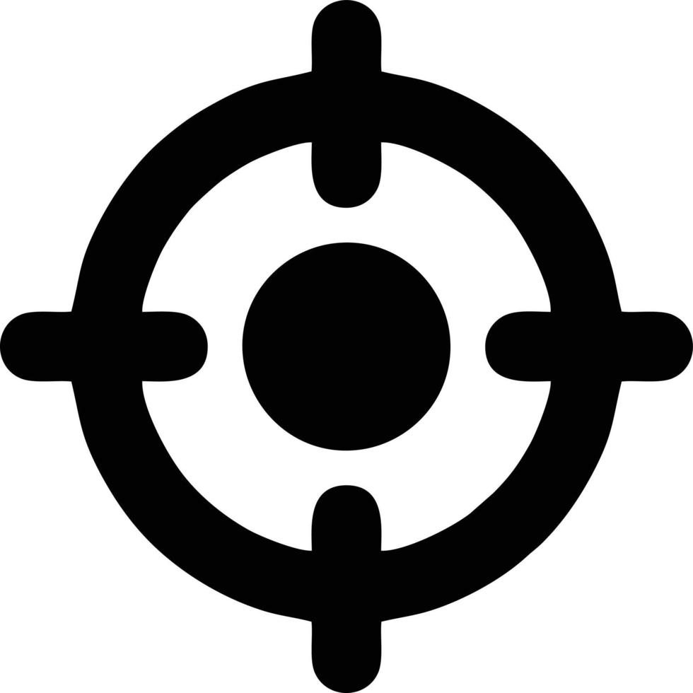 Target focus icon symbol design image, illustration of the success goal icon concept. EPS 10 vector
