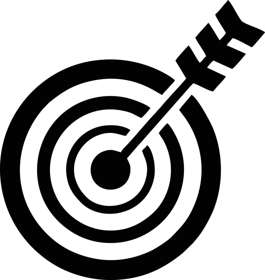 Target focus icon symbol design image, illustration of the success goal icon concept. EPS 10 vector