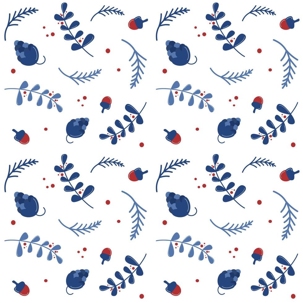 Cute lovely christmas seamless vector pattern background illustration with holidays design elements
