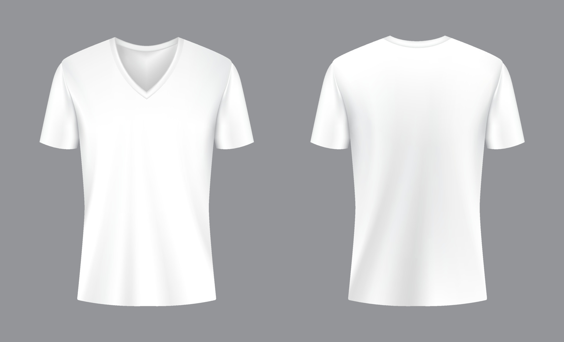 V Neck T Shirt Vector Art, Icons, And Graphics For Free Download