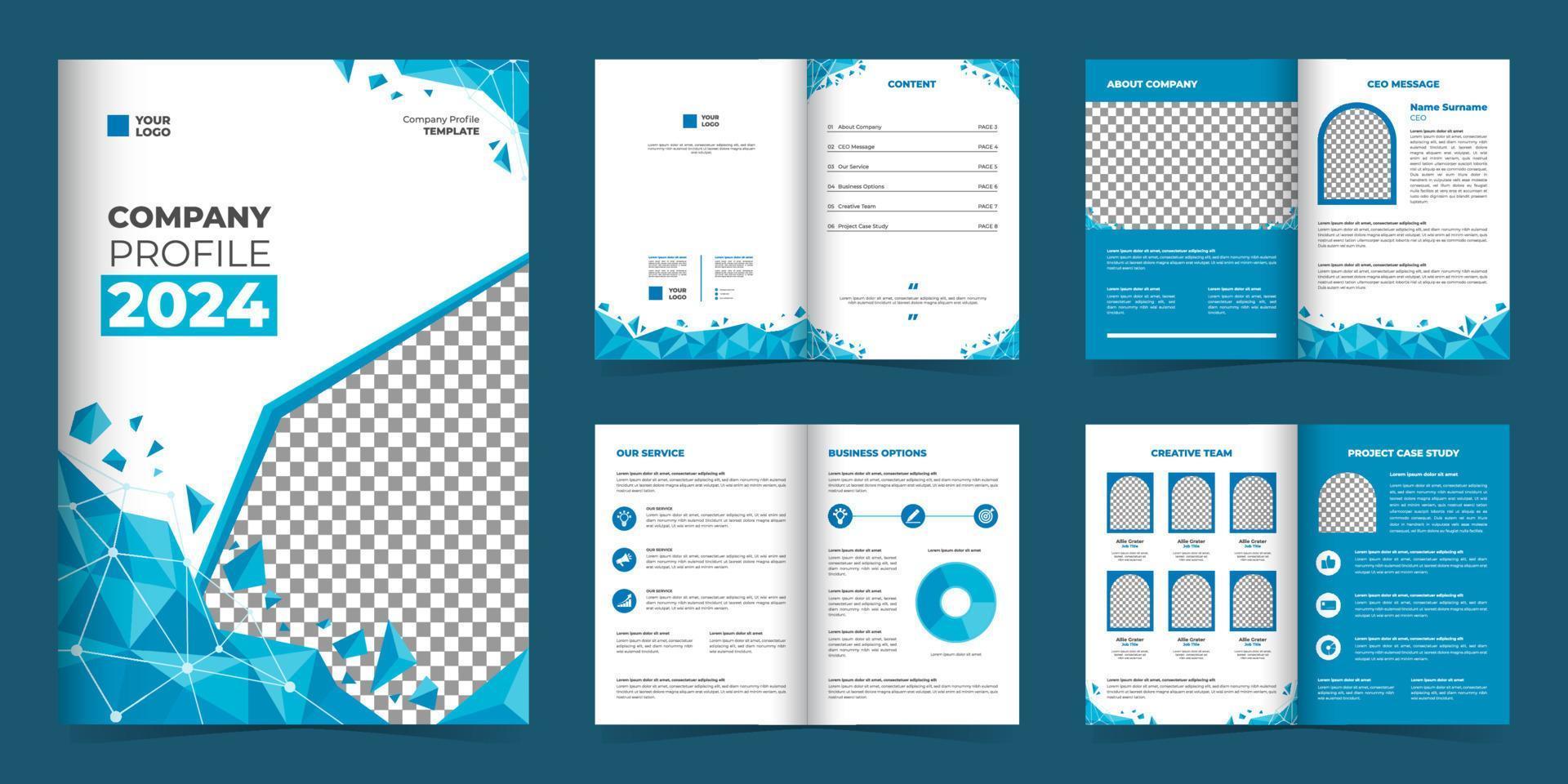 Modern Company Profile Template vector