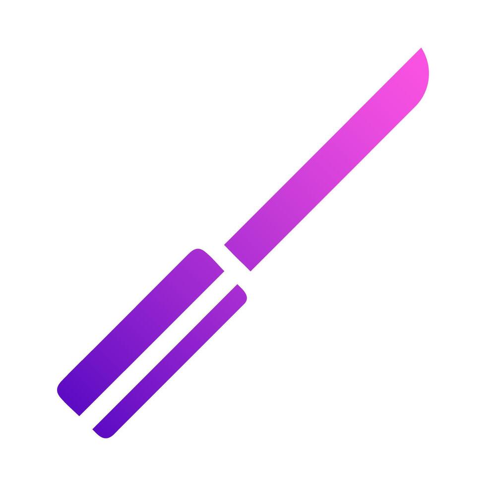 knife icon solid style gradient purple pink colour military illustration vector army element and symbol perfect.