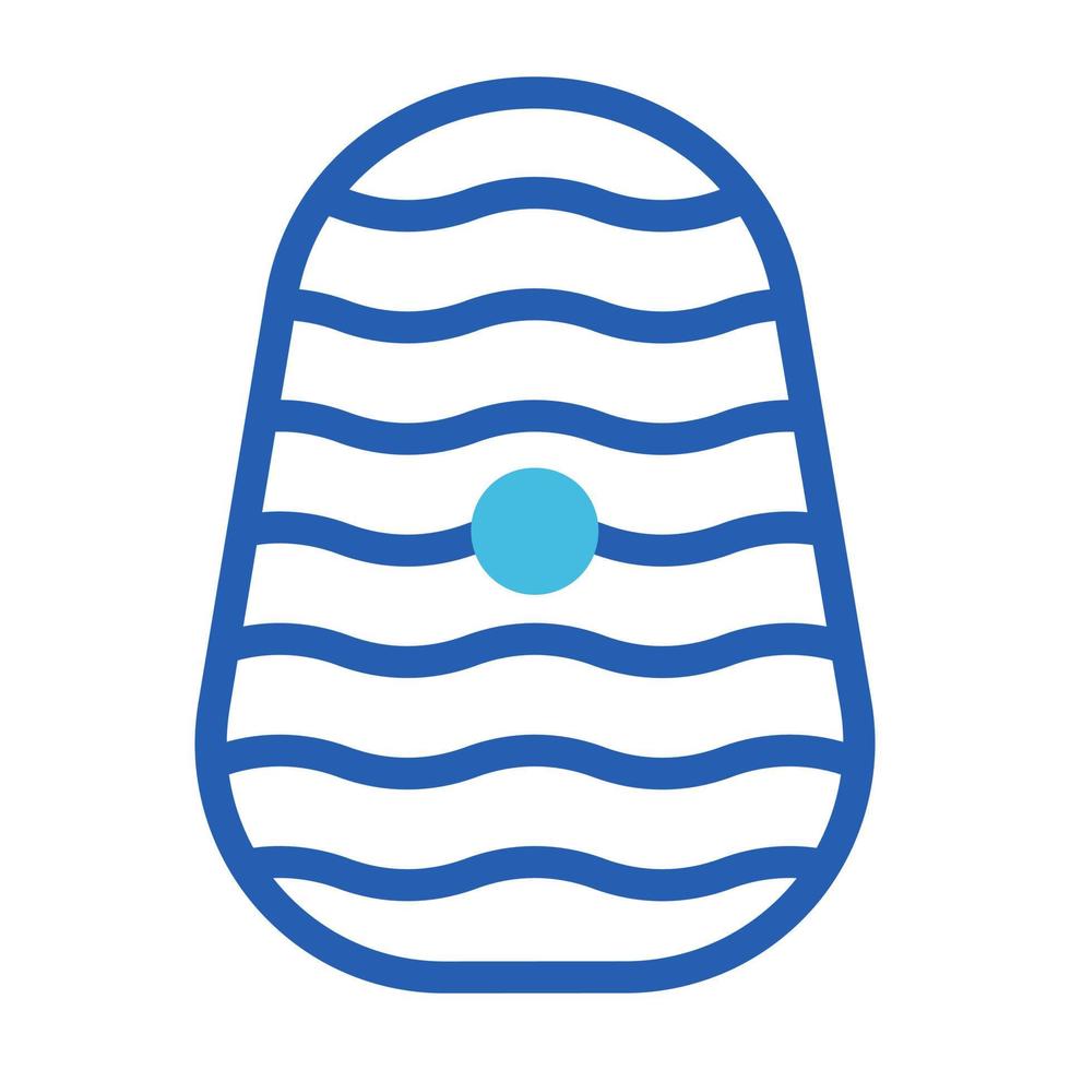 huevo icono duotono azul estilo Pascua de Resurrección ilustración vector elemento y símbolo Perfecto.