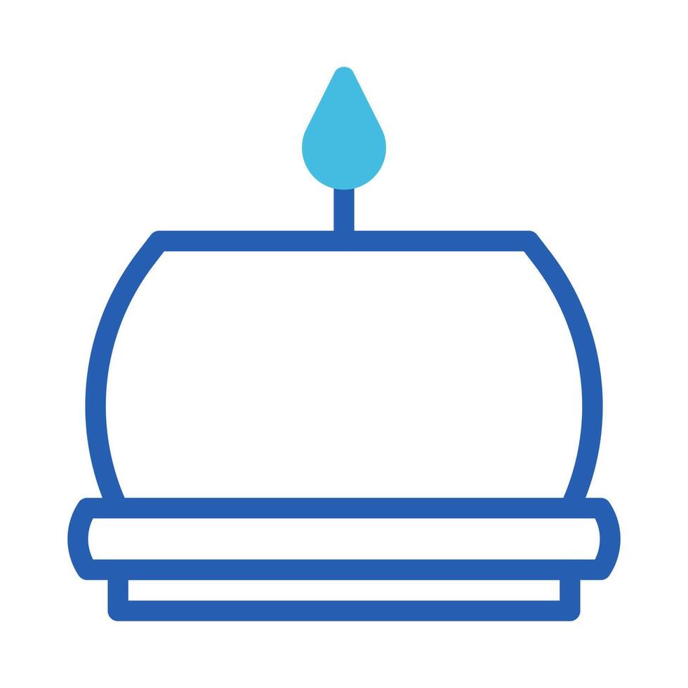 candle icon duotone blue style easter illustration vector element and symbol perfect.