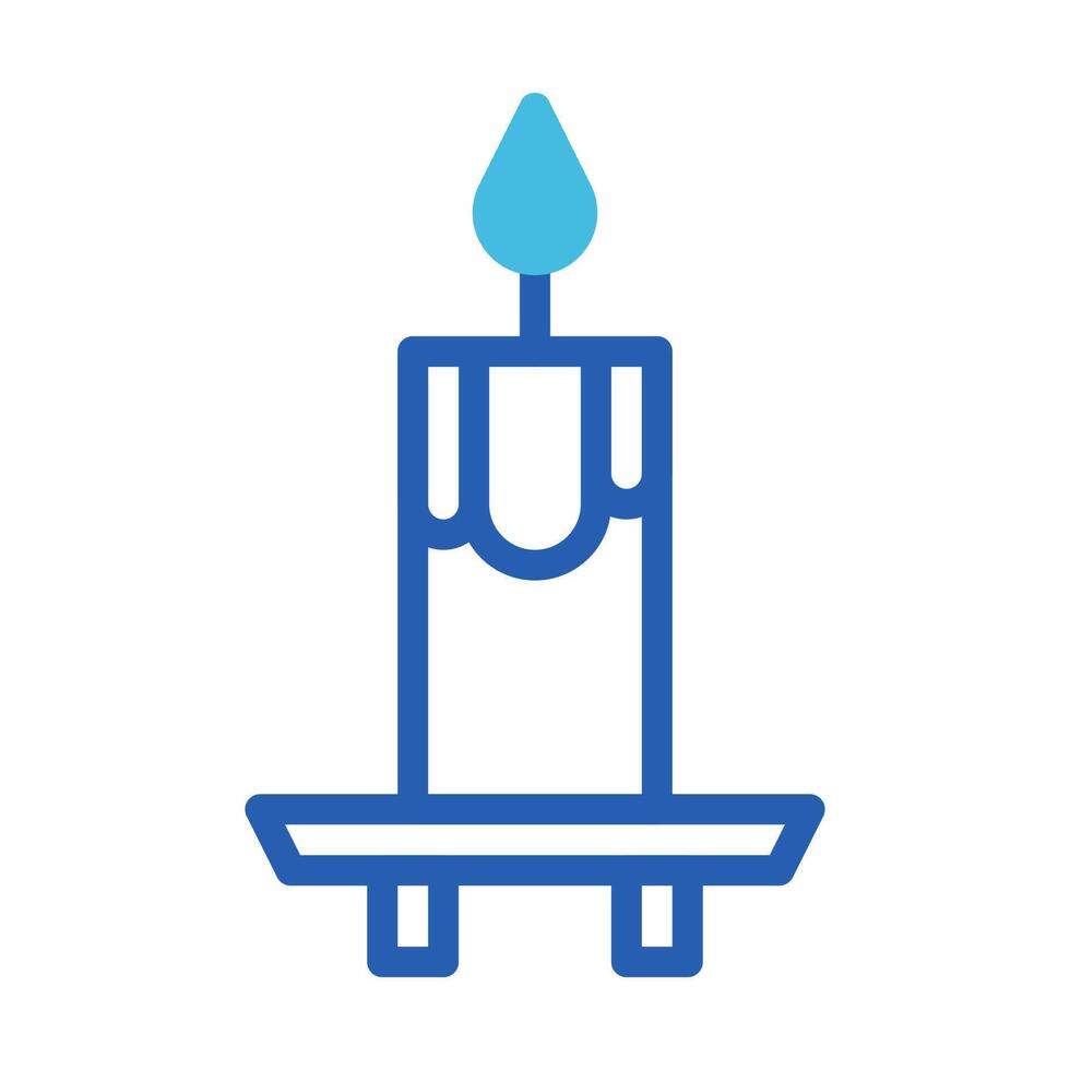 candle icon duotone blue style easter illustration vector element and symbol perfect.