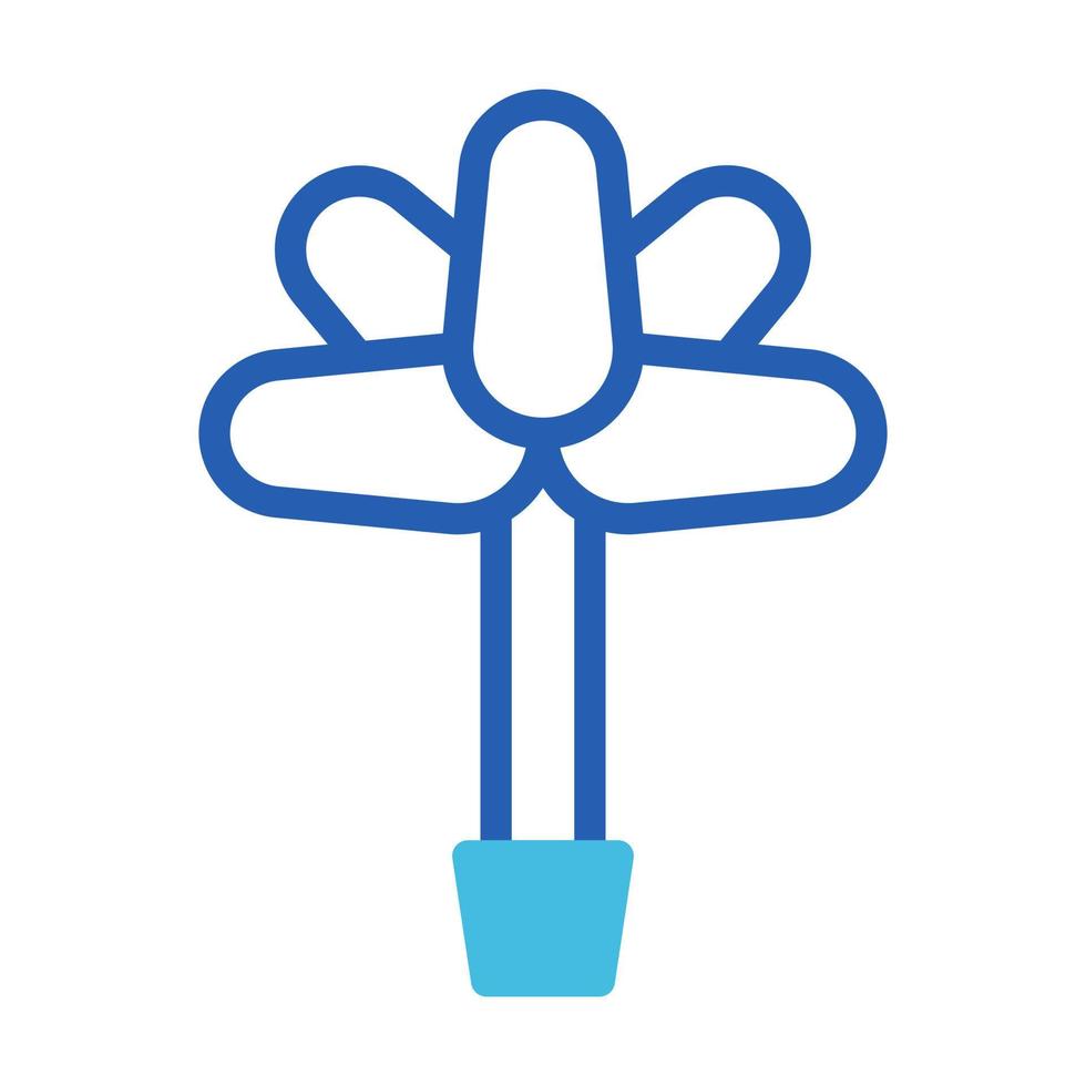 flower icon duotone blue style easter illustration vector element and symbol perfect.
