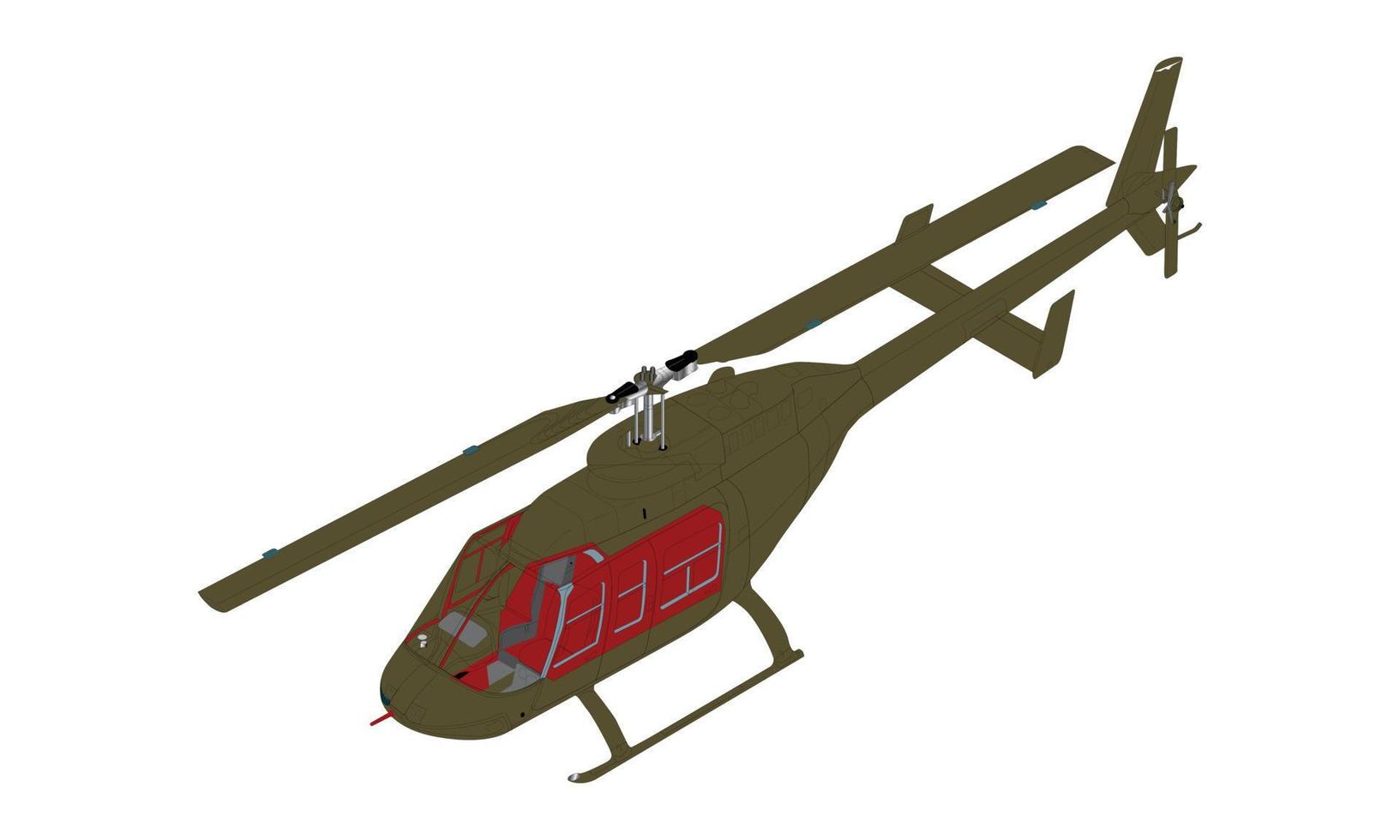 gris helicóptero vector ilustración