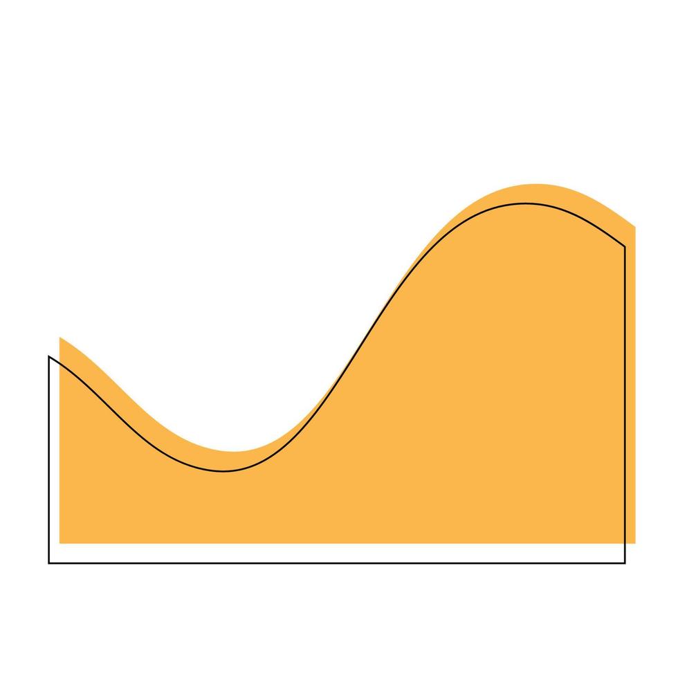 vector línea resumen ola forma