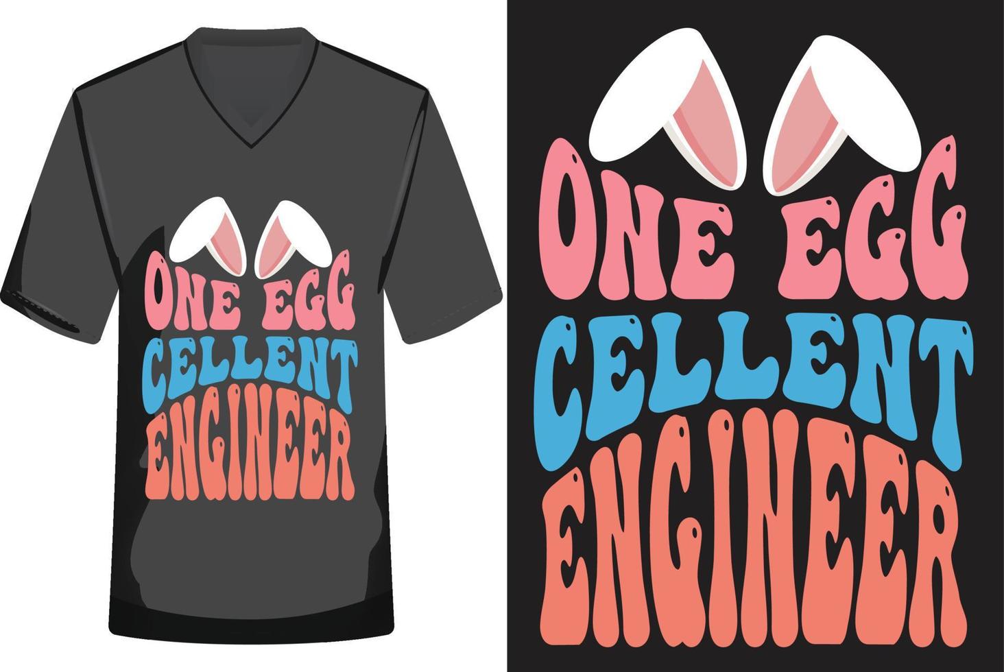 Happy Easter Retro T-shirt Design Vector