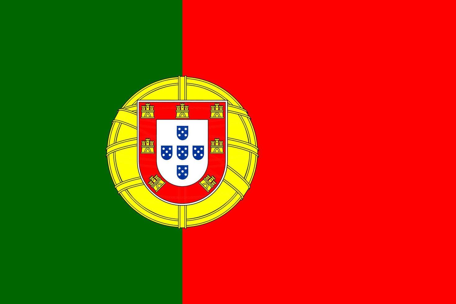 sencillo mapa Portugal vector