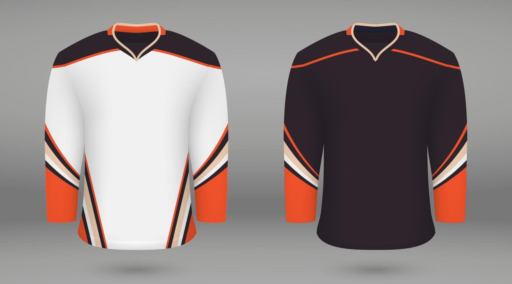 camisa modelo fuerza hockey jersey anaheim vector