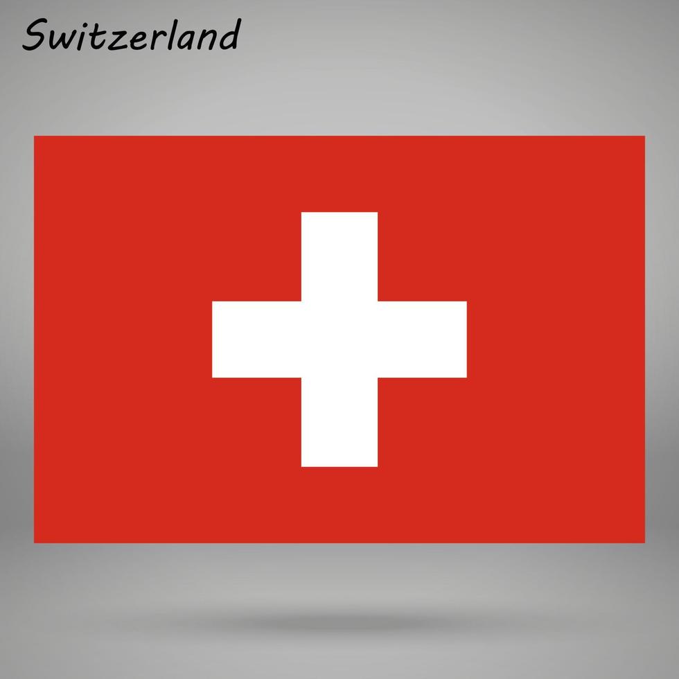 Suiza sencillo bandera aislado . vector ilustración