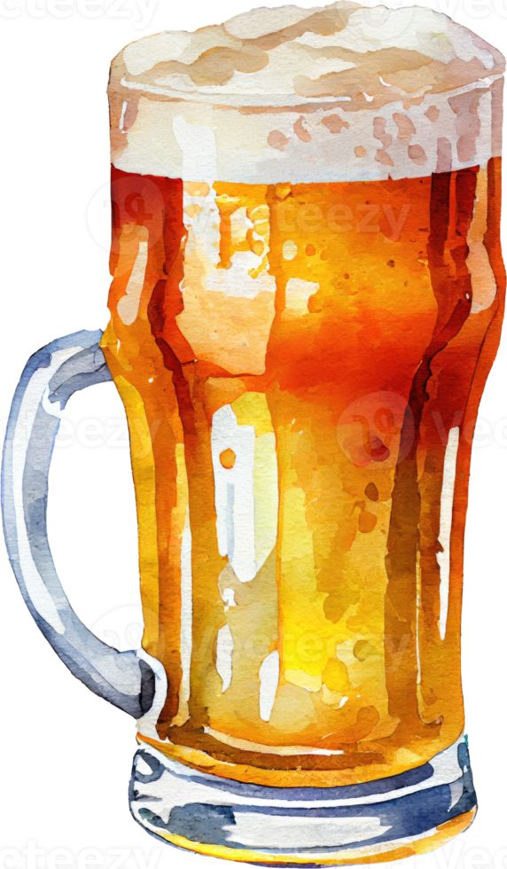 Free Beer watercolor Illustration 21840435 PNG with Transparent Background