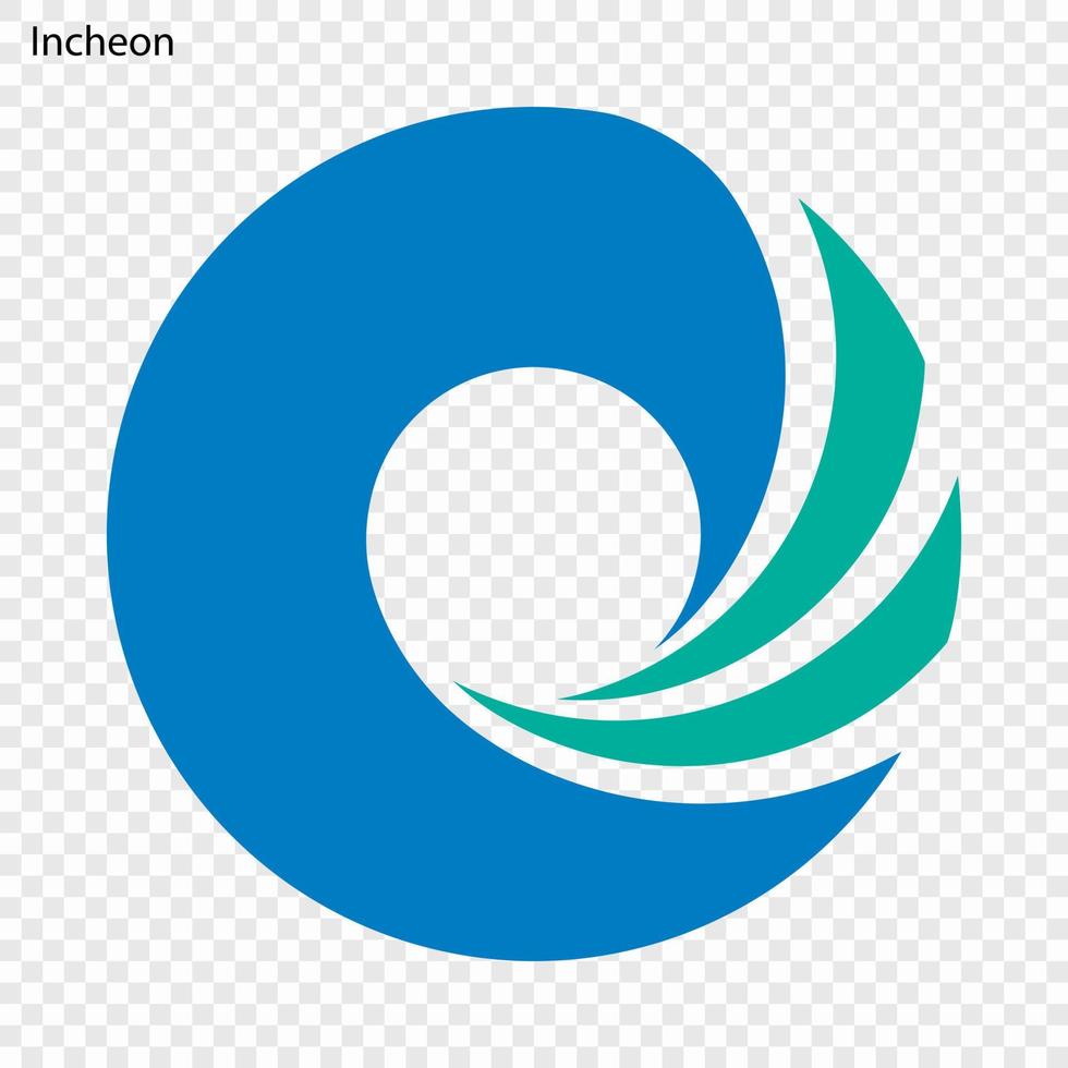 Emblem of Incheon vector