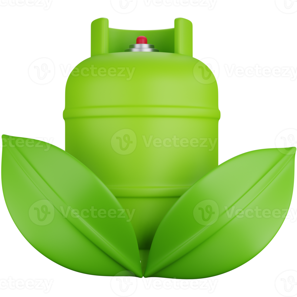 3d icône illustration éco gaz png